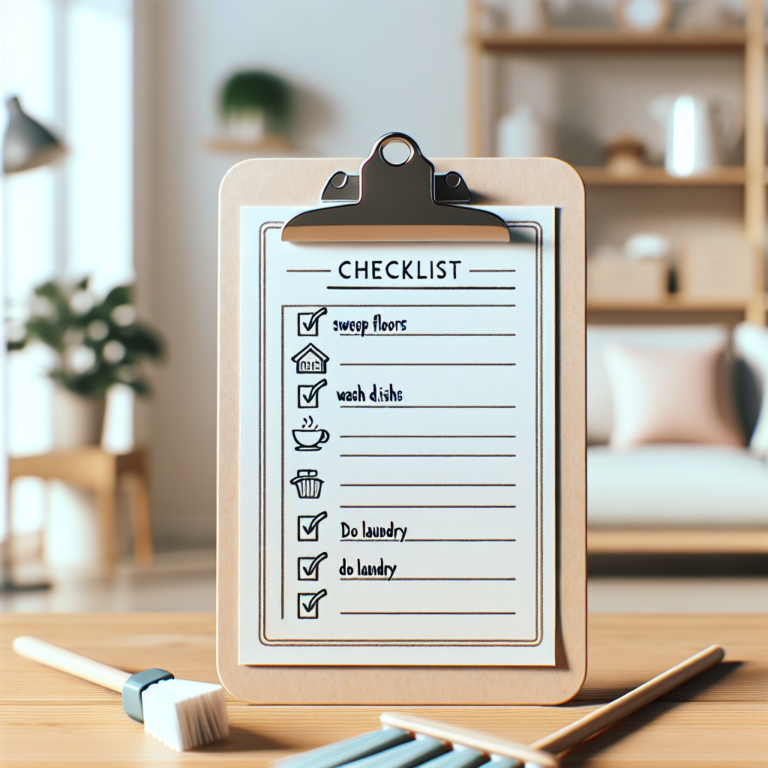 Daily Cleaning Checklist for Home