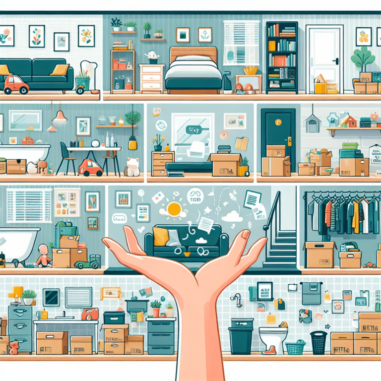 Blissful Home"</li>
<li>"How to Easily Declutter Digital Files and Emails"</li>
<li>"Kid's Room Declutter: Managing Toy Overload"</li>
<li>"Your Quick Guide to Decluttering your Bedroom in a Day"</li>
<li>"A Straightforward Guide to Decluttering Your Garage"</li>
<li>"Quick Tips to Declutter Your Bathroom"</li>
<li>"Decluttering Tips for the Busy Bees: Keep your Home Tidy amidst Chaos"</li>
<li>"Preparing to Move: Declutter Your Home Fast"</li>
<li>"Hold Tight or Let Go? Declutter Sentimental Items without Guilt"</li>
<li>"Establishing Decluttering Routines for Busy Families"</li>
<li>"Dealing with Paper Overload: How to Declutter Paper and Important Documents"</li>
<li>"Exploring Minimalism: Decluttering for a Lighter Lifestyle"</li>
<li>"Your Foolproof Guide to Decluttering your Pantry and Fridge" </li>
<li>"Turning Clutter into Calm: Quick Methods to Declutter Your Home"</li>
</ol>