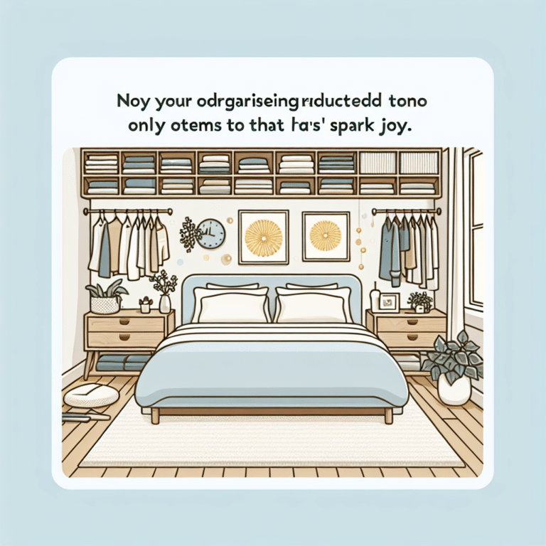 Achieve a Peaceful Space: Organize Your Bedroom the Marie Kondo Way".