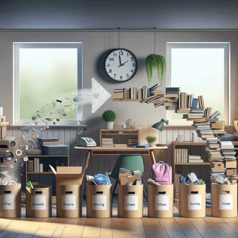 <ol>
<li>"Five Easy Steps to Declutter Your Home Fast"</li>
<li>"How to Efficiently Declutter Your Home in One Weekend"</li>
<li>"Simplifying Your Space: Quick and Easy Decluttering Tips"</li>
<li>"From Chaos to Calm: The Fast Track to Decluttering Your Home"</li>
<li>"Instant Zen: Declutter Your Home Quickly"</li>
<li>"The Science of Decluttering: Techniques for a Cleaner