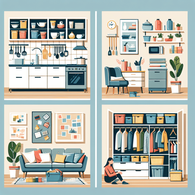 <ol>
<li>"Effective Decluttering Tips for Beginners"</li>
<li>"Embracing Minimalism: A Comprehensive Home Decluttering Guide"</li>
<li>"Achievable Steps to Declutter Your Closet Fast"</li>
<li>"Practical Hacks for Decluttering Small Apartments"</li>
<li>"Efficient Tips for Decluttering your Kitchen"</li>
<li>"Creative Ideas to Declutter Your Living Room"</li>
<li>"Decluttering for a Stress-Free
