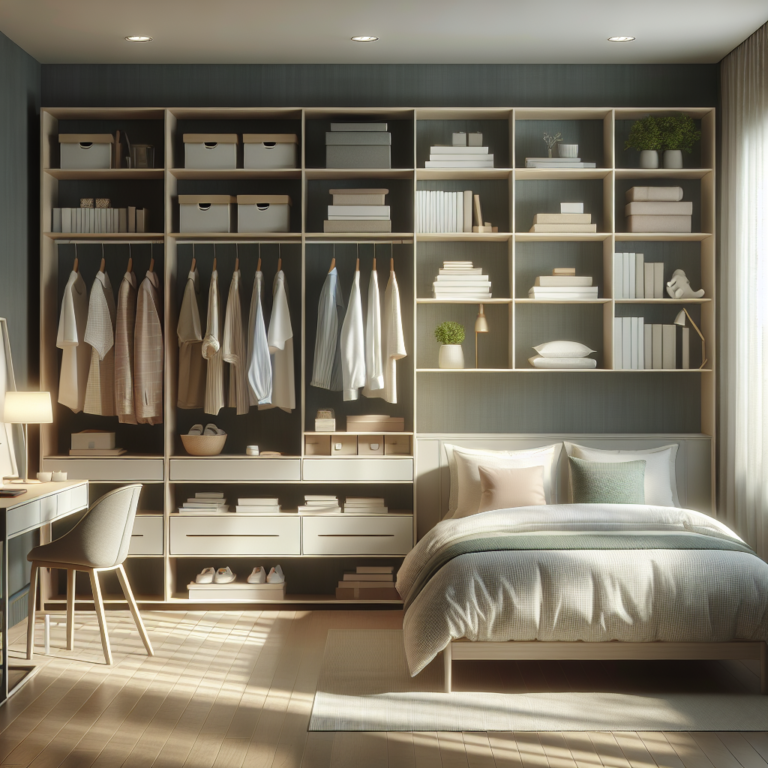 Declutter and Destress: The Art of Bedroom Organization".